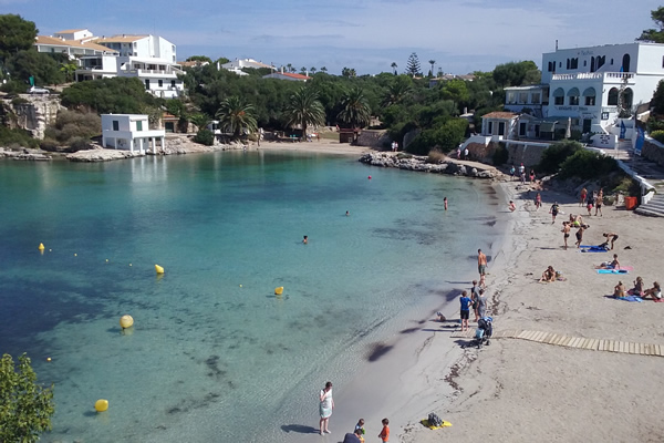 cala santandría alquiler bicicletas menorca